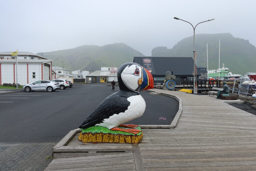 puffin statue in iceland