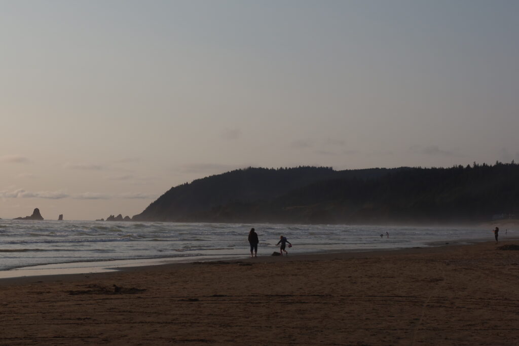 Sunset at cannon beach